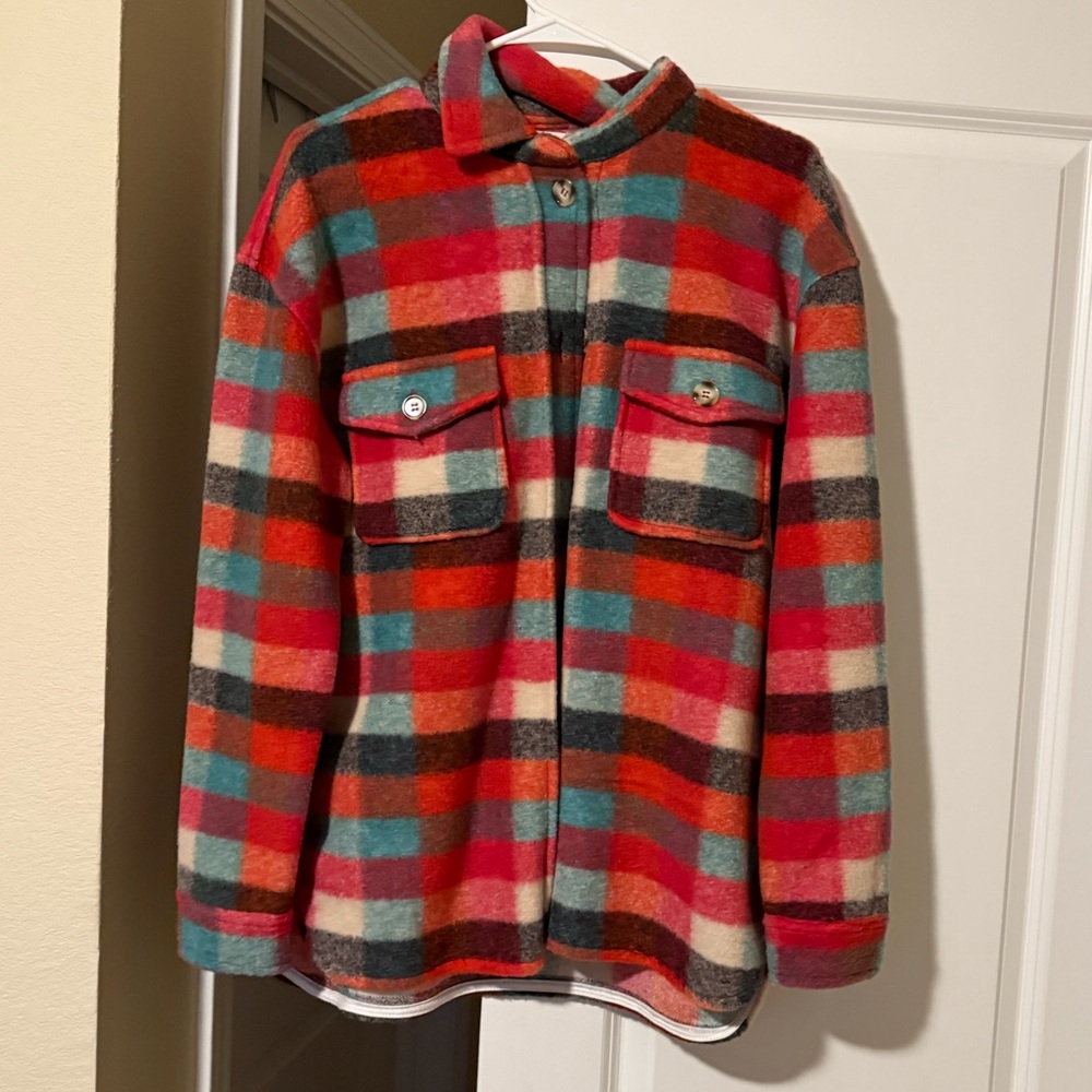 BKE Multicolor Plaid Women’s  Shacket